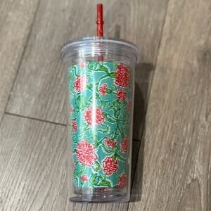 LILLY PULITZER Floral Print Travel Tumbler